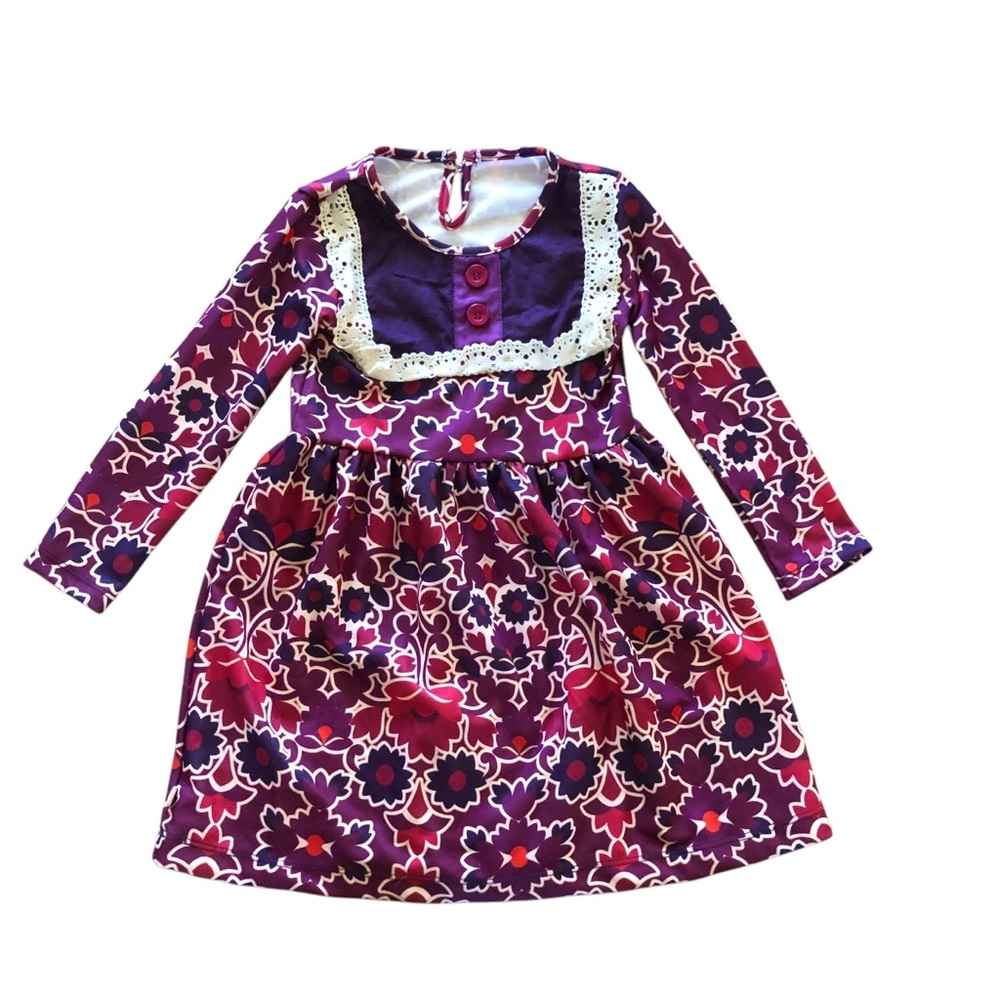 NWT Persnickety Purple and Red Floral Dress